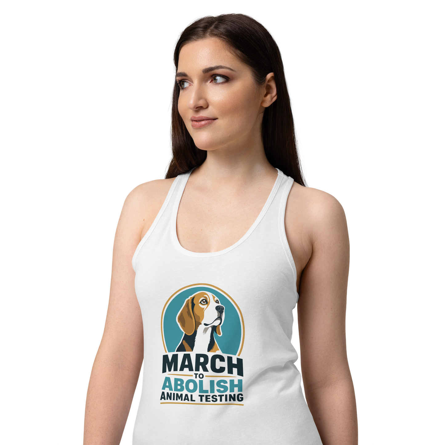 MBR March Women’s fitted racerback tank top
