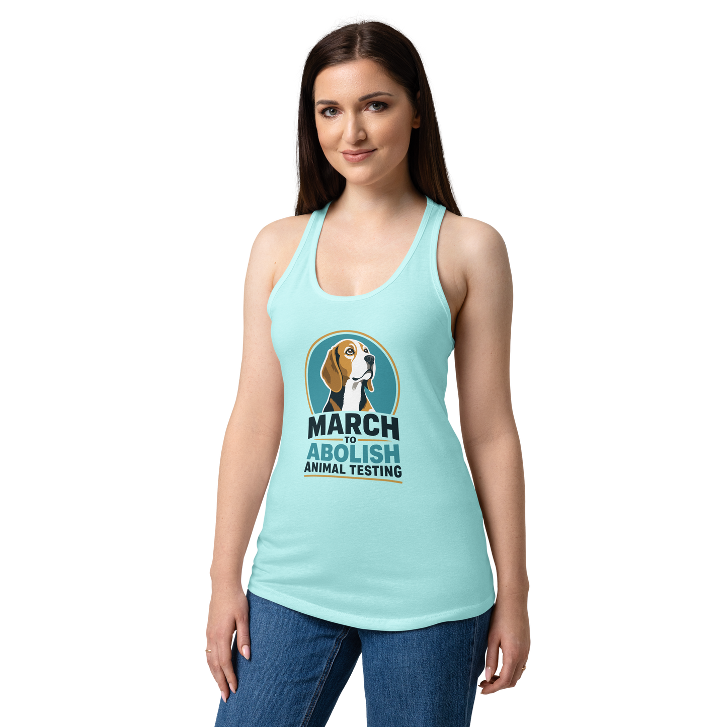 MBR March Women’s fitted racerback tank top