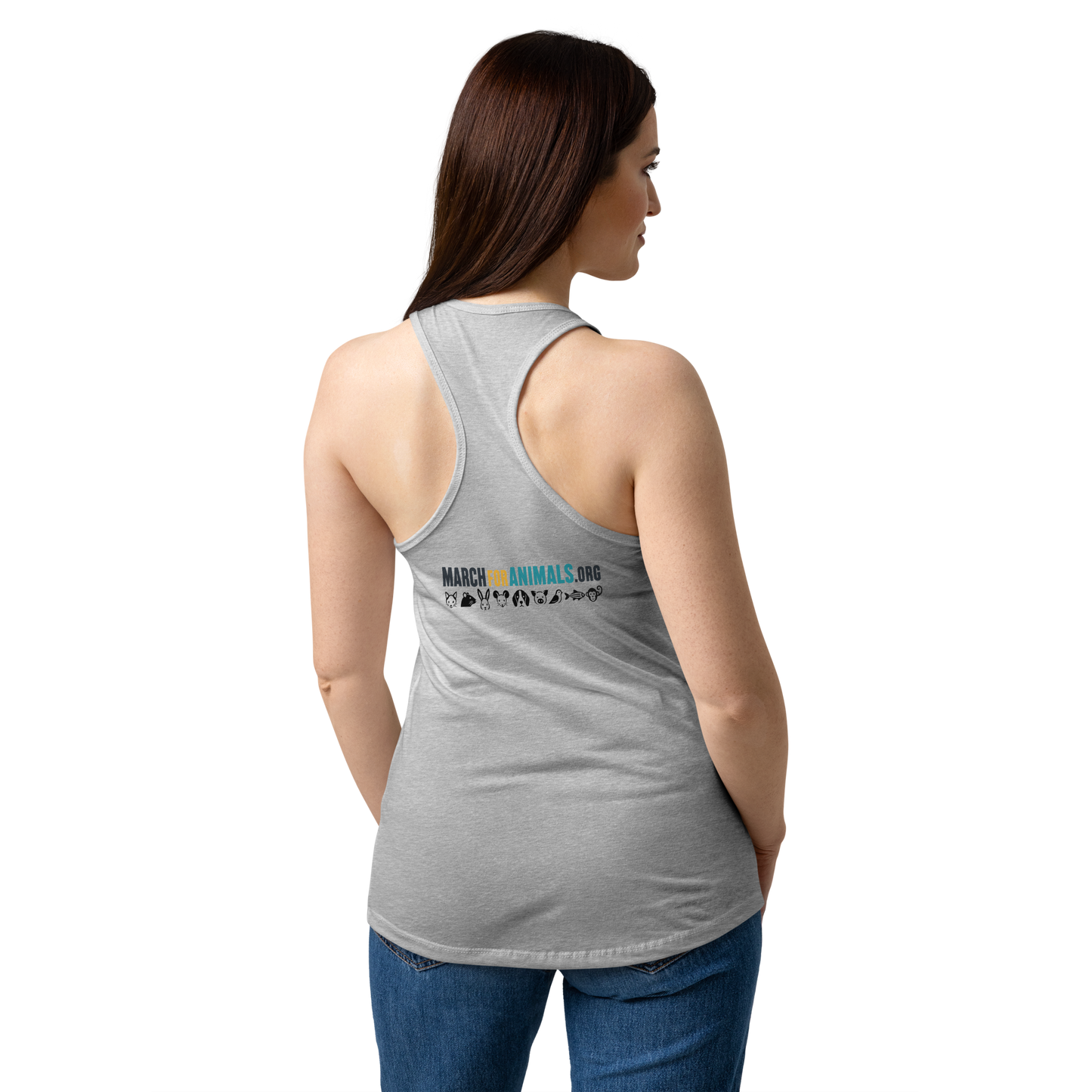 MBR March Women’s fitted racerback tank top